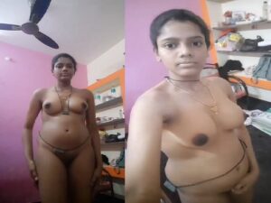 virgin Indian girl selfie sex show of nude