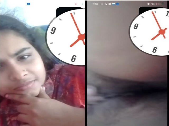 mast boobs and pussy showing wife on video