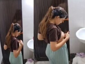 neighbor girl boobs show before bathing viral
