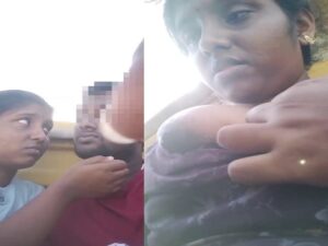Srilankan girl outdoor sex with boyfriend after boob