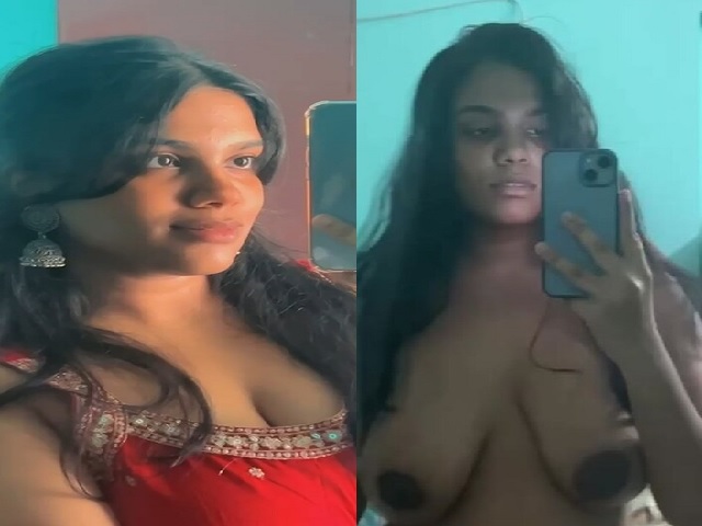 beautiful girl licking boob selfie viral xxx
