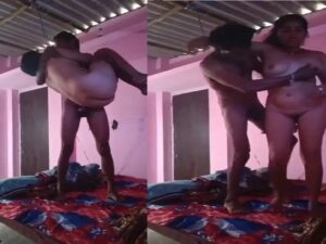 newly married village wife home sex with