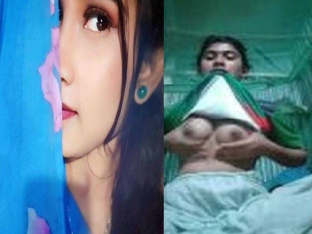 young Bengali girl boobs pressing and fingering