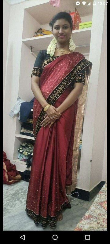 homely Tamil wife boobs showing romance with