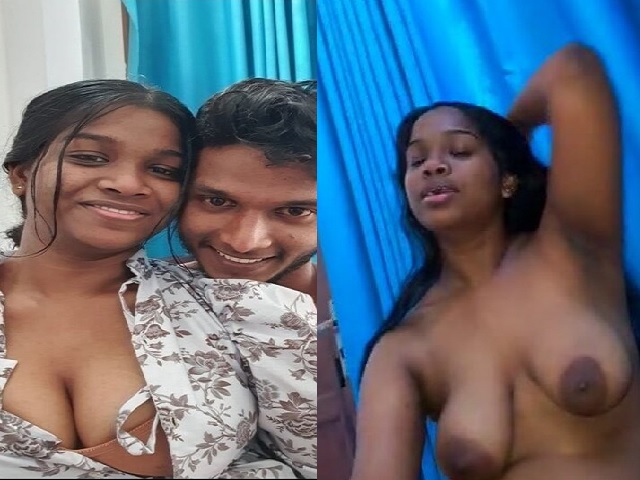 Srilankan Tamil girl blowjob to boyfriend and