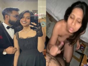 fiancée gives blowjob before marriage viral