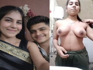 hot Indian sister topless video making and blowjob in