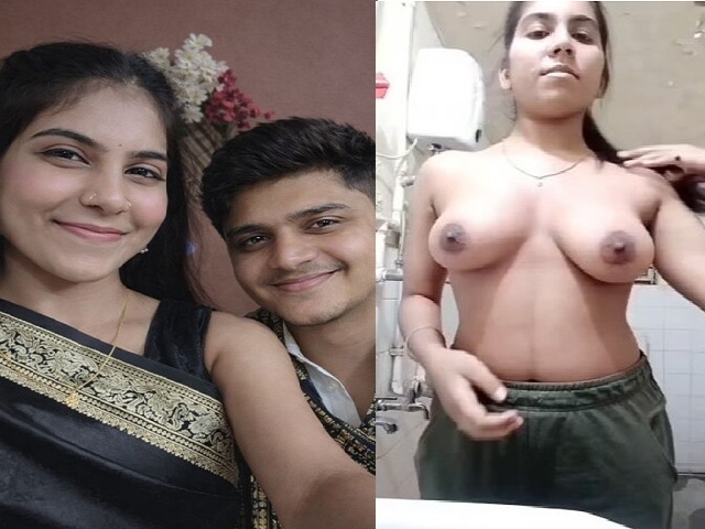 hot Indian sister topless video making and blowjob in