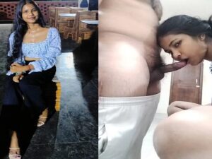 Indian horny girlfriend blowjob to boyfriend before