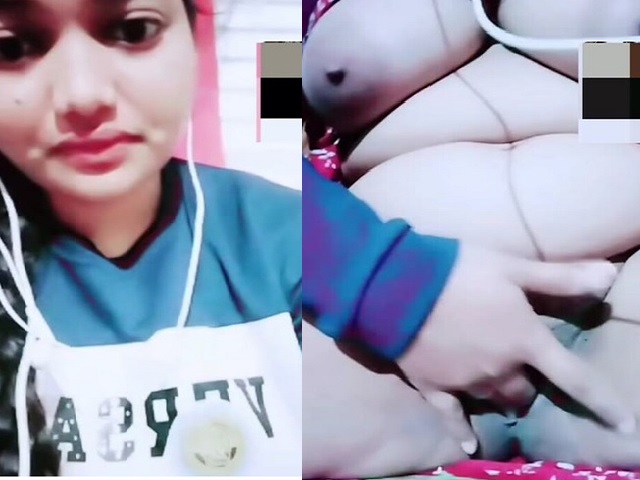 chubby girlfriend black pussy fingering on video
