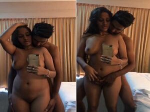 girlfriend romance in hotel room with her rich