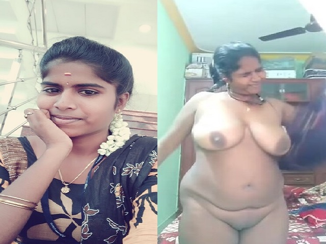 huge boobs Tamil wife dress change and shows big