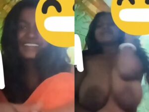 newly married tanker GF shows big boobs on video