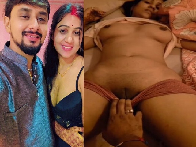 sleeping big boobs bhabhi boob press and panty