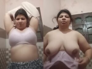 tanker MILF removes bra and shows huge tits to