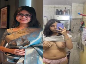 Bengali girl boob pressing viral topless video