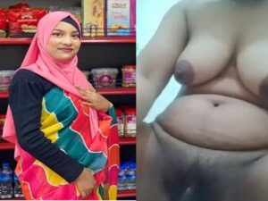 Bengali hijab striptease naked show with