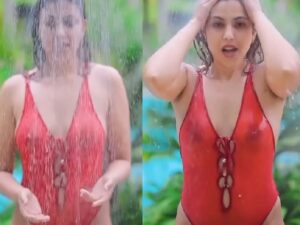 Indian model Priyanka Prateek wet nipples show in