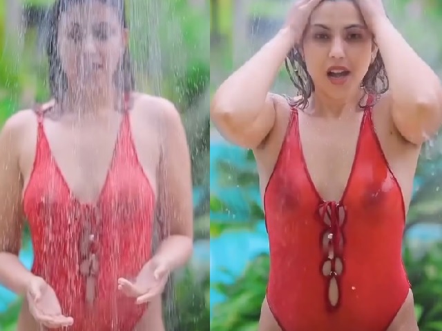 Indian model Priyanka Prateek wet nipples show in