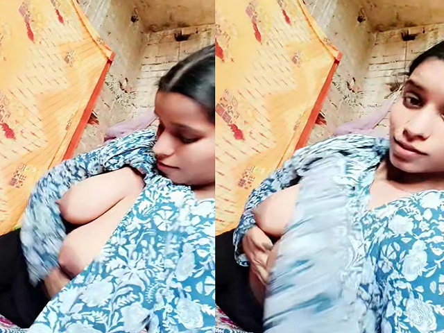 big boobs showing selfie video and masturbation by hot