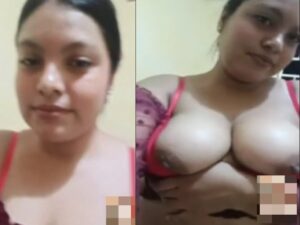 busty Indian girl nude on video call to