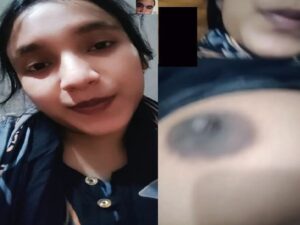 cute Bengali girlfriend boob showing on viral video