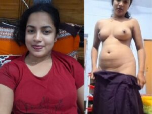 perfect boobs Bengali college girl striptease viral