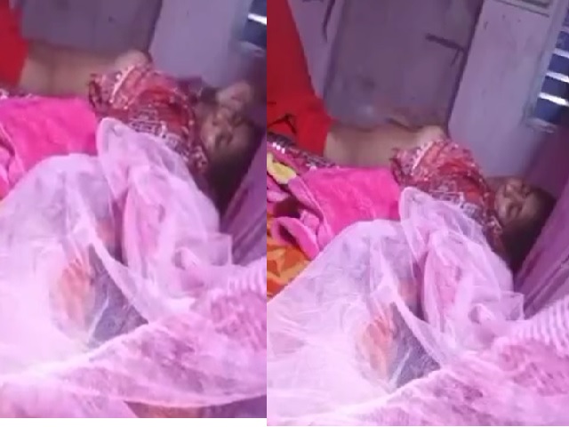 sleeping Tamil sister boobs showing caught on